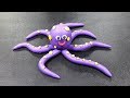 Octopus clay tutorial  clay toys making for kids  polymer clay tutorial