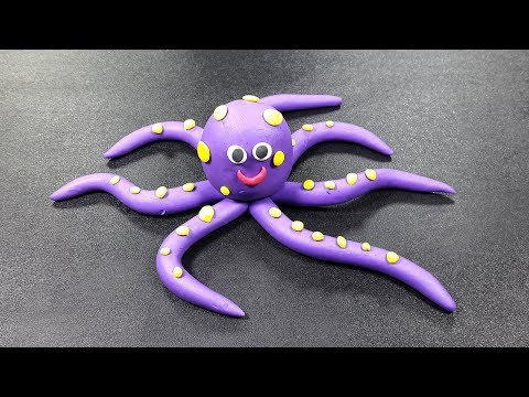 Video: Masayang plasticine octopus
