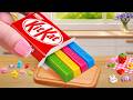 Yummy KitKat Cake | Satisfying Miniature Colorful Heart Chocolate Ideas | Mini Cake Wonderland