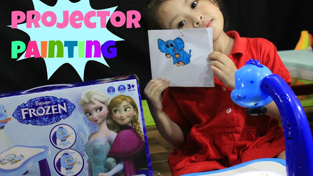 PROJECTOR PAINTING TOY FOR KIDS || mainan proyektor mini || DRAWING AND ...