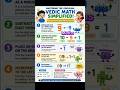 Simplify Numbers Fast With Vedic Maths 🔥#Shorts