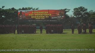 Upacara pembukaan pembaretan koti mahatidana angkatan VII kab karanganyar