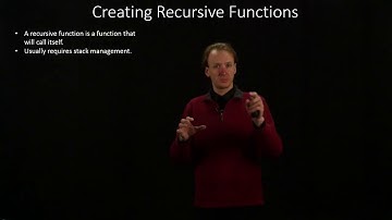 10.  Creating Recursive Functions