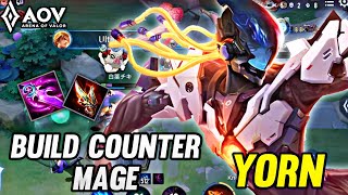 YORN GAMEPLAY | BUILD COUNTER MAGE - ARENA OF VALOR