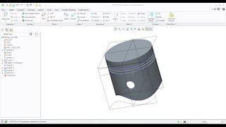 Modeling a Piston in Creo Parametric 7.0