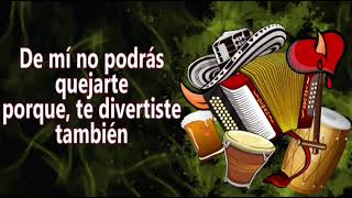 Video thumbnail of "karaoke, El Santo Cachón. Los Embajadores del Vallenato."