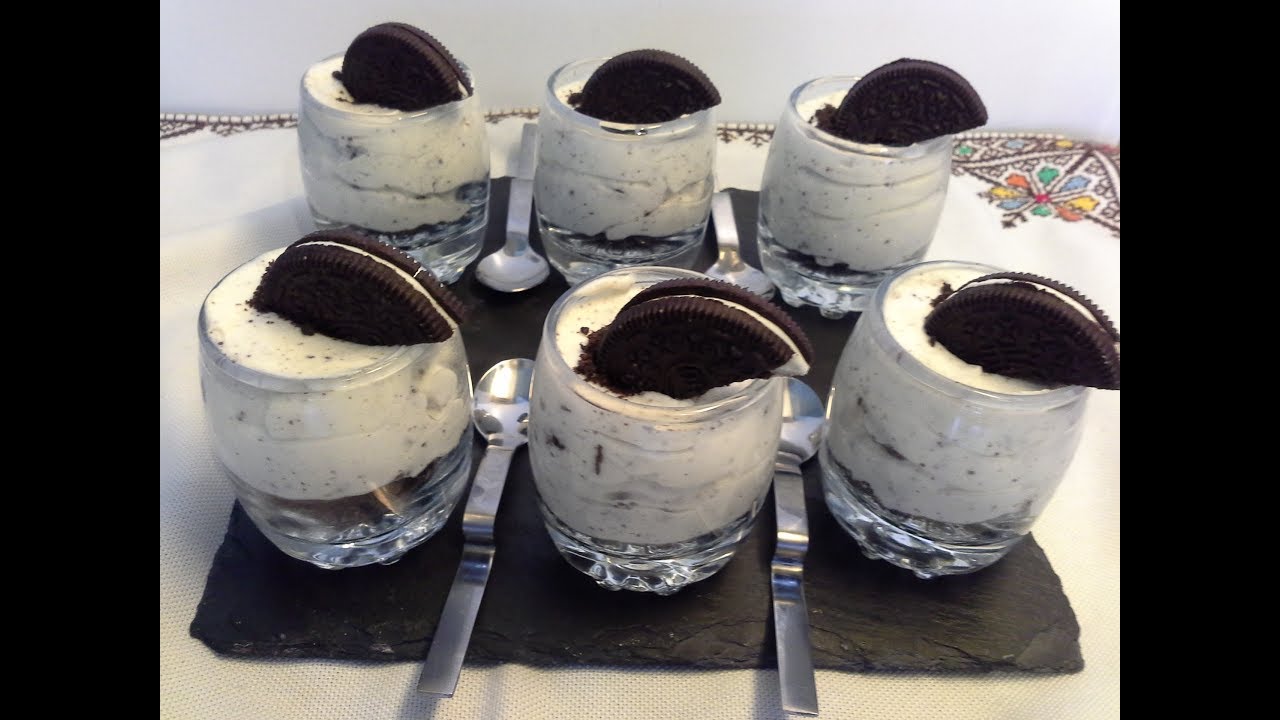 تشيزكيك الكاسات بالاوريو بتلاتة مكونات فقط ويحضر في دقاءق 🌙oreo cheesecake