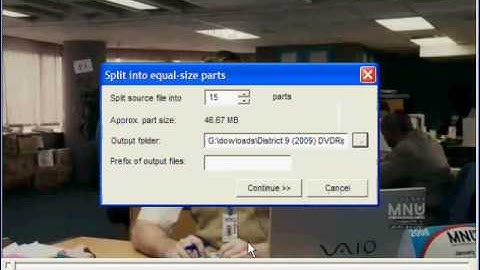 How to use Quick AVI splitter (how to cut a video in pieces)