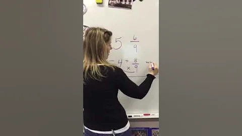 Math: Subtracting Mixed Fractions-TRICK to make it...