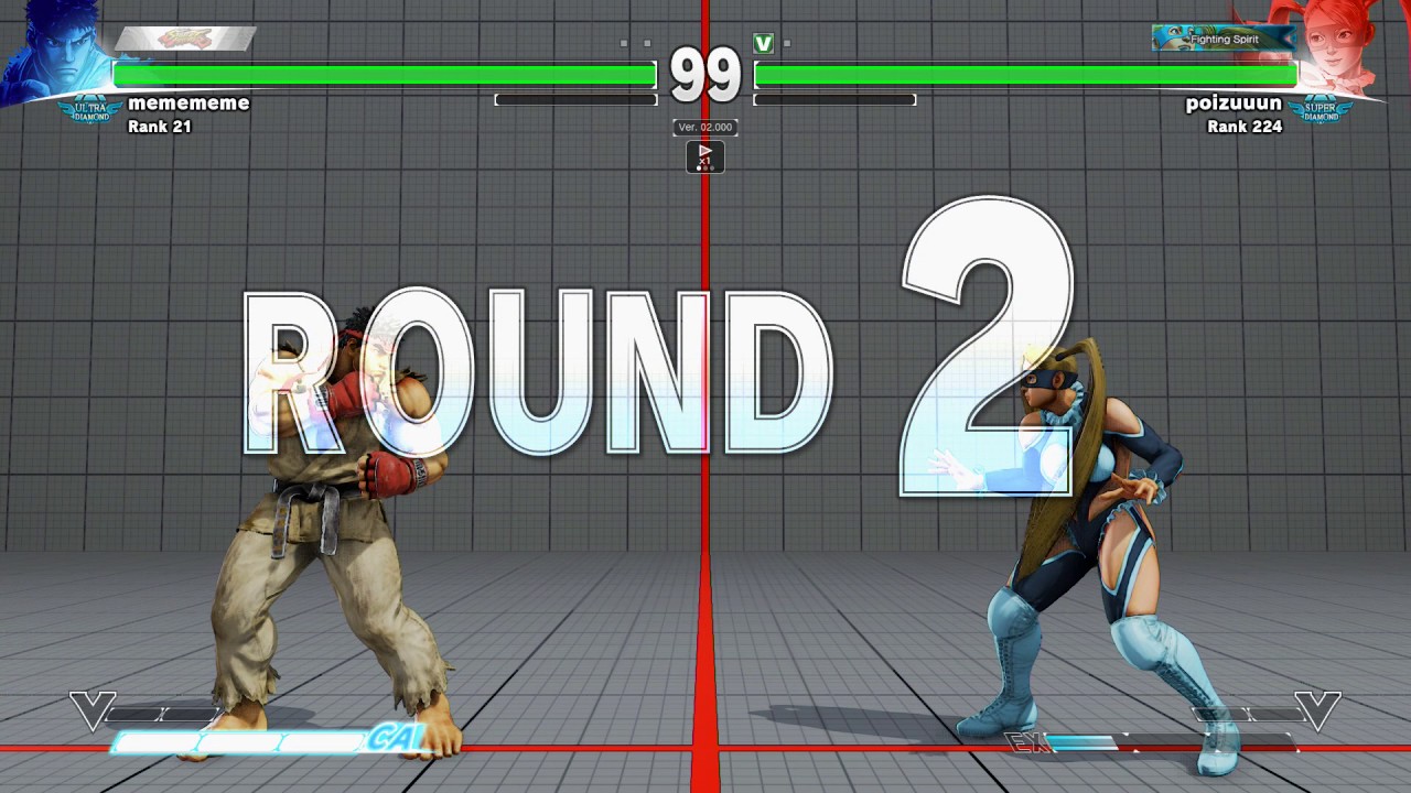 SFV~ Ryu (Diago Umehara) vs. Rainbow Mika (poizuuun) HD 2