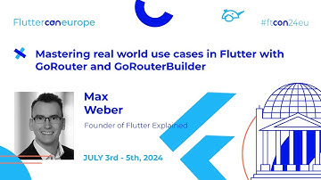 real world use cases in Flutter with GoRouter and GoRouterBuilder - Max Weber | Fluttercon EU 2024