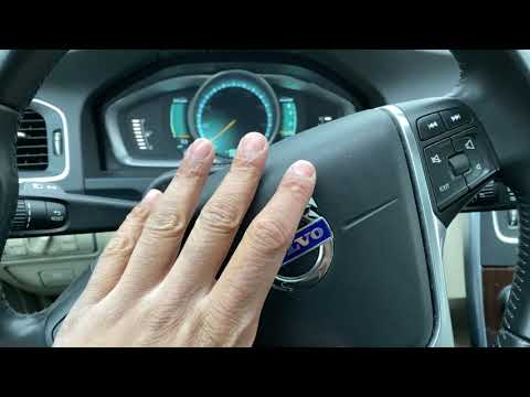 Volvo V60 - How to brighten/dim instrument panel lights