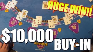 MASSIVE $10,000 BUY-IN! UP TO $5000 A HAND - PLAYING MULTIPLE HANDS & CASHING OUT HUGE