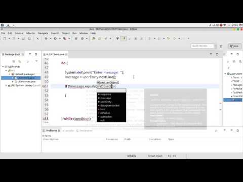 74 JAVA Networking Chat Server Client UDP