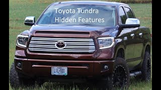 Toyota Tundra Hidden Customizable Features