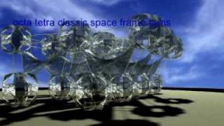 Tensegrity balls surfaced,generating space  by tom barber