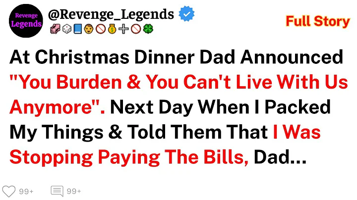 At Christmas Dinner, Dad Announced 'You Burden & You Can't Live With Us Anymore' Next Day, I Decided