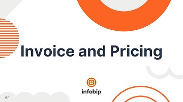 Invoice and pricinig - Infobip Portal