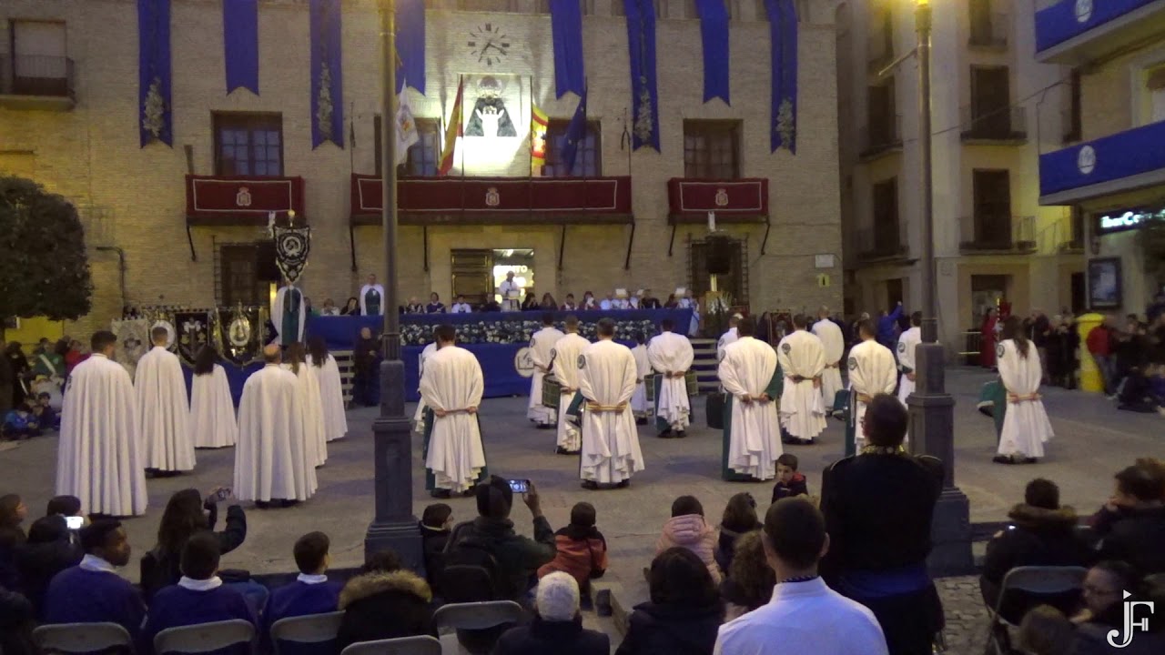 EXALTACION EN BORJA 2020, participación de la Cofradia de las Siete Palabras y del Silencio de Logro
