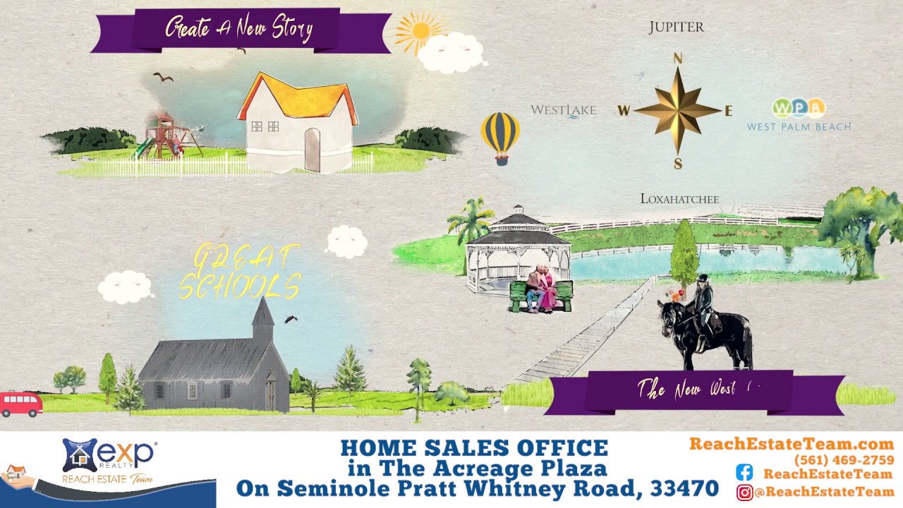 The New West!  Tour with Reach Estate Sales Office in The Acreage Plaza brokered by eXp Realty