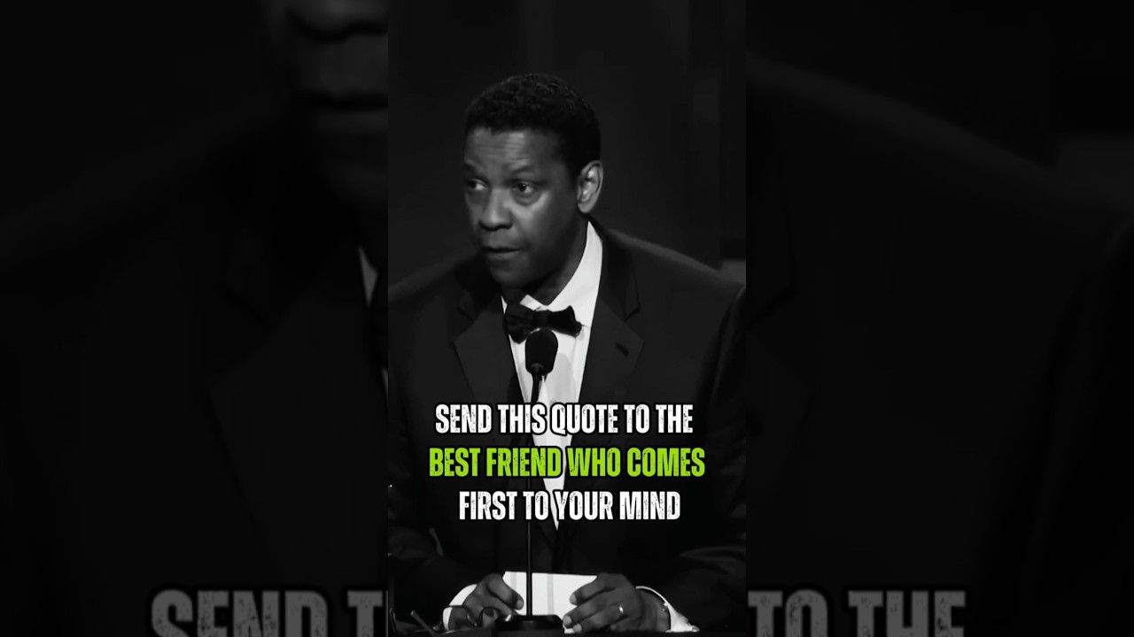 Send this quote in your best friend😊😊 Denzel Washington quotes about best friend...! 
