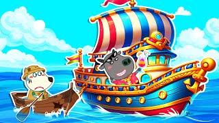 Lycan and Bufo Play Rich vs Poor Cruise Ship 🐺 Funny Stories for Kids @LYCANArabic