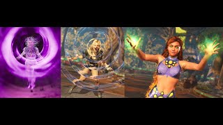 MK11 Sindel Black Canary Starfire Special Moves Comparison