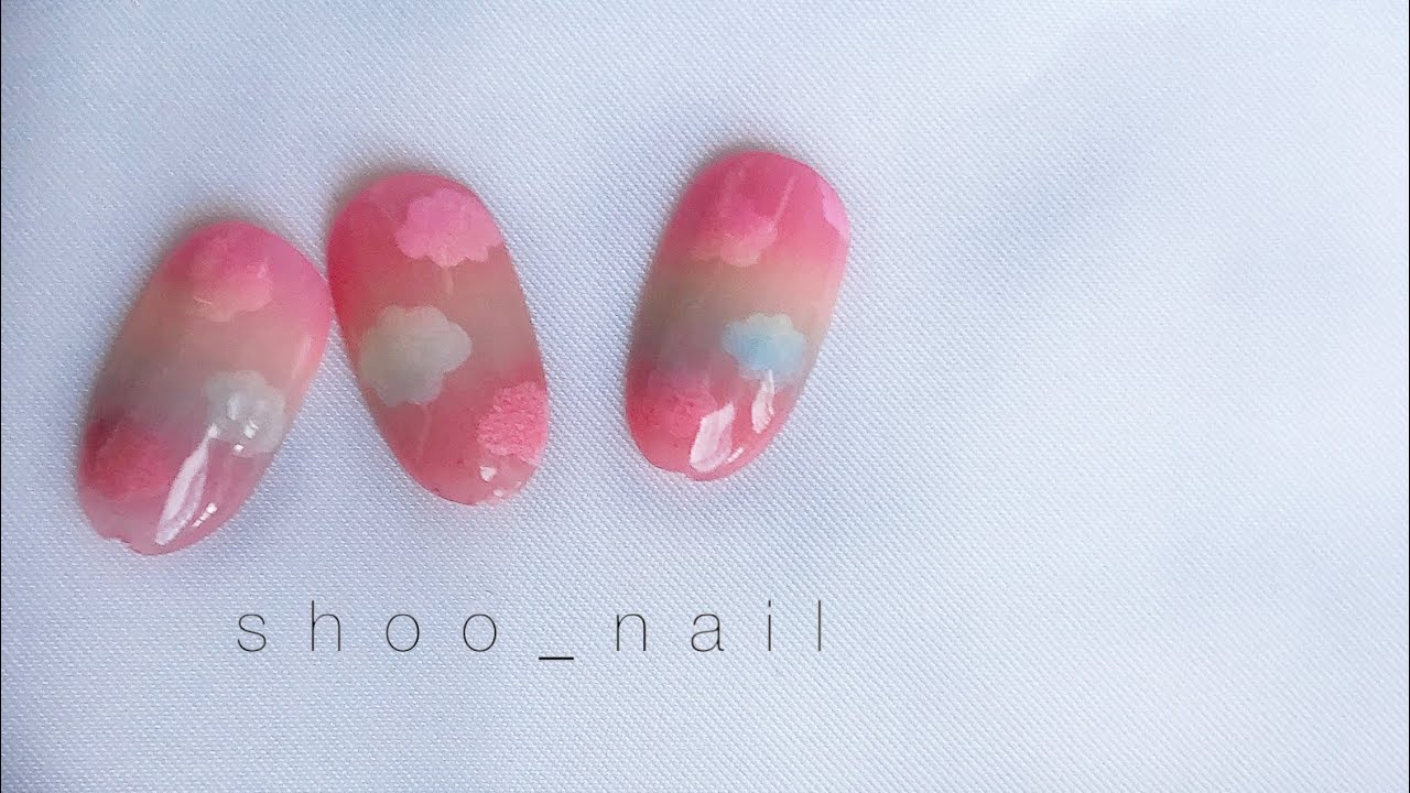 Mẫu Nail Đám Mây Đẹp Cực Xinh Dàng Tặng Chị Em