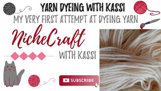 Watch My First Attempt at Yarn Dyeing| Creating a Foresty Yarn with Greens| NicheCraft with Kassi