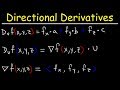 How To Find The Directional Derivative and The Gradient Vector