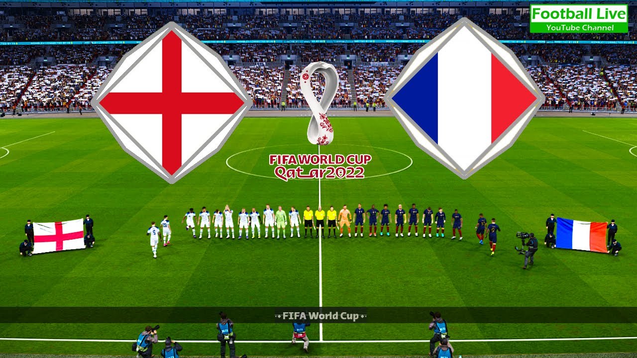 ENGLAND vs FRANCE FIFA World Cup Qatar 2022 1/4 Final Mbappe vs Kane PES Gameplay