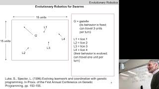 Evolutionary Robotics course. Lecture 23: The evolution of teamwork.