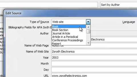 Adding Citations & References Using MS Word