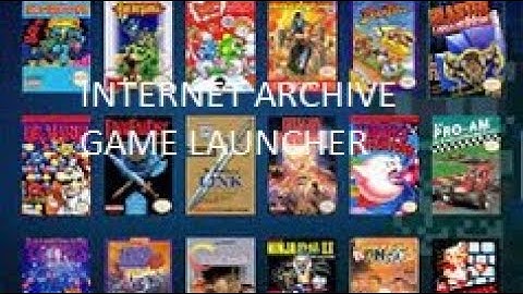 Video Game Emulator (Internet Archive Add-On) Add repo to any version of KODI.