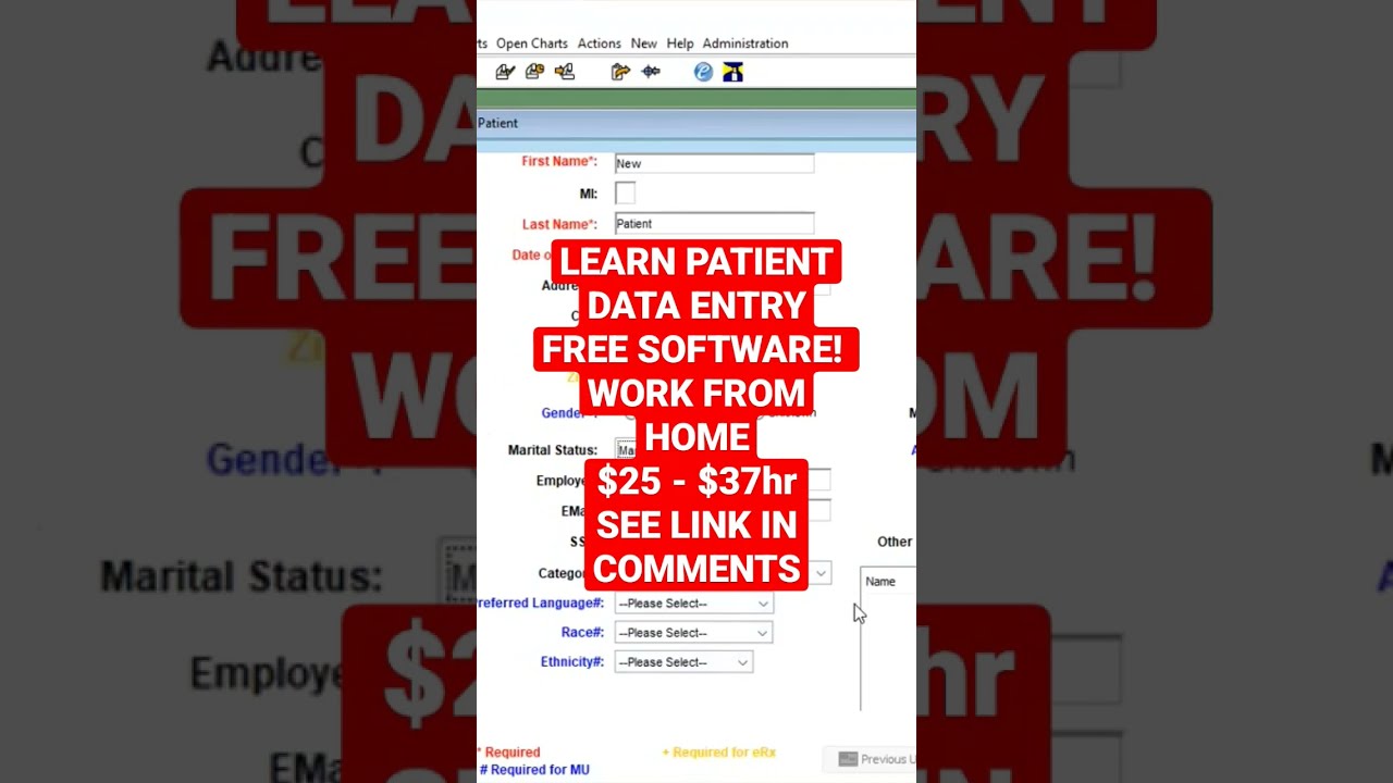 Fast Track Into Healthcare Learn EMR And EHR With Me Entering Patient Data