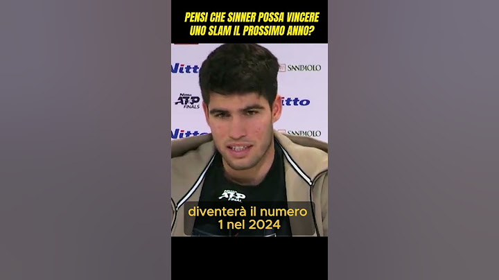 Alcaraz: "Sinner diventerà il NR.1 nel 2024" #alcaraz  #atpfinals