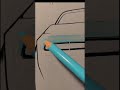 How to make doodge challenger car #drawing #pensketch