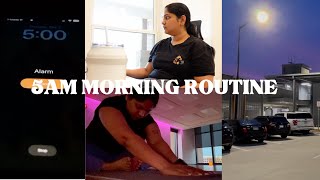 5am Morning Routine | yoga class | skin care