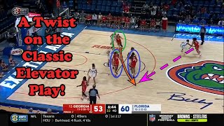 A nice twist on the "Elevator Action" by the University of Georgia NCAA Women's Basketball team