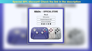 Top 8BitDo Pro 3 Wireless Gaming Controller for Switch 1/2 Windows, Apple, with TMR Joysticks, Swit