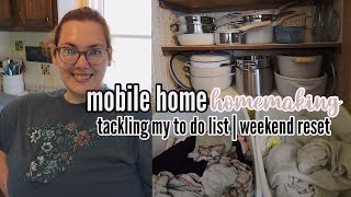 RESETTING MY MOBILE HOME | WEEKEND RESET ✅ | TO-DO LIST | GET IT ALL DONE WITH ME! screenshot 3