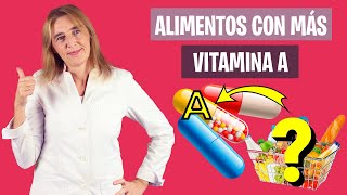 Los ALIMENTOS con MÁS VITAMINA A | Funciones vitamina A de los alimentos | Nutrición y Dietética