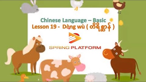 Chinese Basic Lesson 19