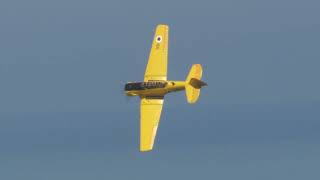 Israeli Air force - North American Harvard display over Tel Aviv beach, April 2023