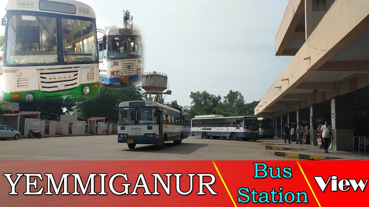 Yemminganur APSRTC Bus Stand View Yemmiganur RTC Bus Station View