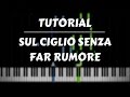 TUTORIAL PIANO - Sul Ciglio Senza far Rumore - Alessandra Amoroso