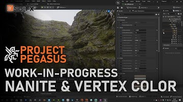 Houdini - Project Pegasus: Procedural Nanite Cliffs & Vertex Color