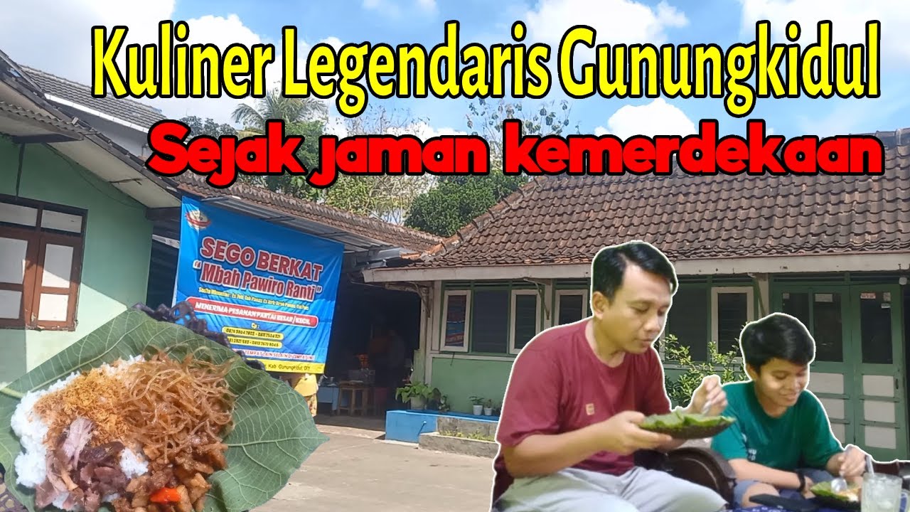 Kuliner Legendaris Gunungkidul Sejak Kemerdekaan!!! Sego berkat mbah Pawiro Ranti