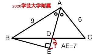 2020学芸大学附属の一問