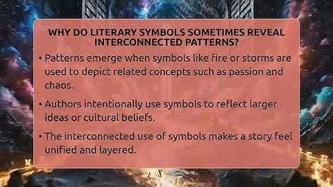 Why Do Literary Symbols Sometimes Reveal Interconnected Patterns? - The Prose Path